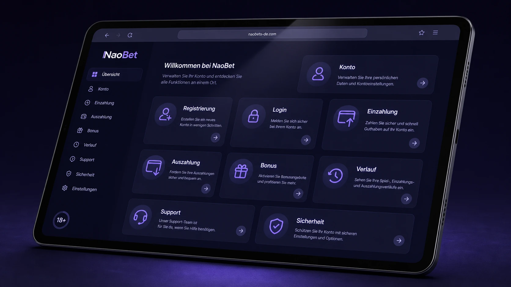 Funktionen der NaoBet Mobile App