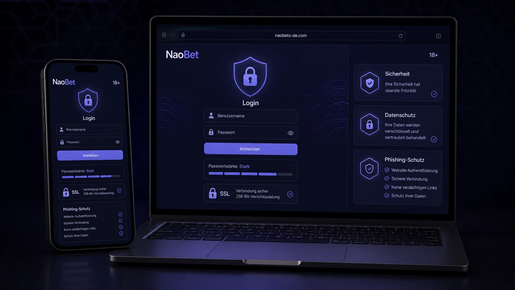 Sicherheit beim NaoBet Login