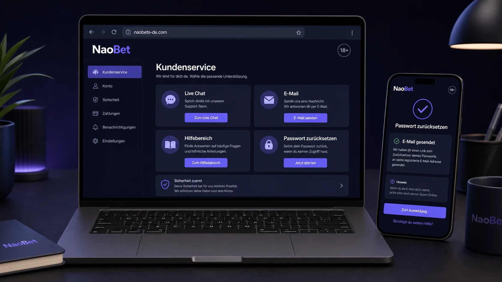 Kundenservice bei Login-Problemen